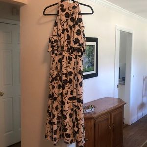 LC Lauren Conrad Runway High-Neck Ruffle Dress